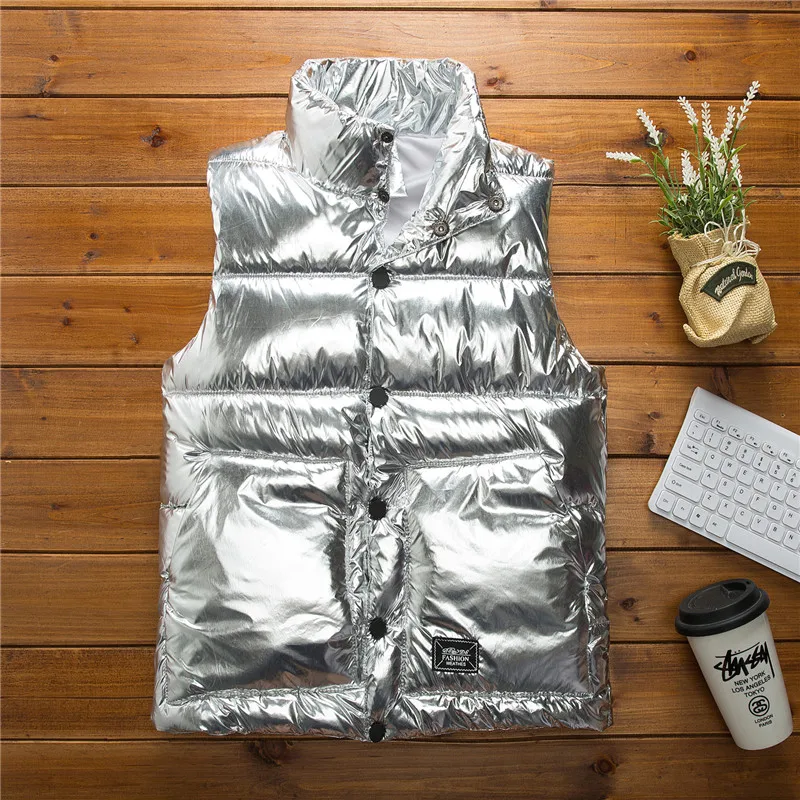 Повседневный жилет мужские осенние зимние куртки толстые Жилеты пальто без