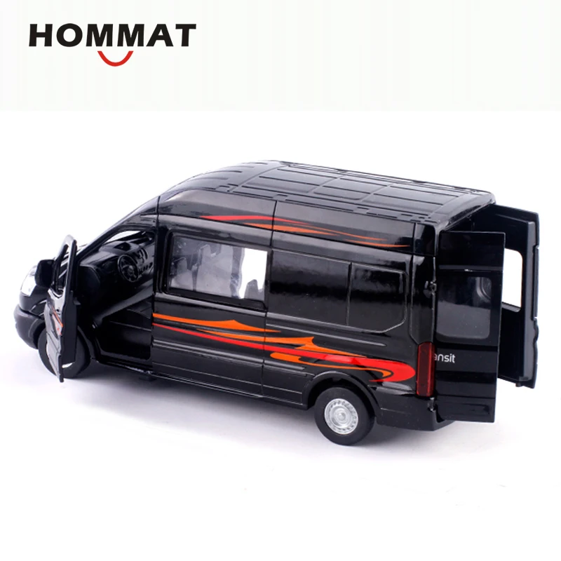 Hommate 1:35 весы Ford Transit Van Cargo MPV модель машины из сплава металл, полученный литьем под давление и игрушки модели автомобилей игрушки для детей с коробкой