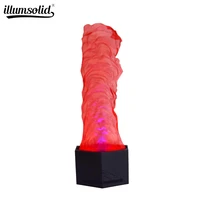 red fake fire flame lighting 36 led fire machine stage special effect led lamp silk dj disco wedding flame machine