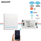 QIACHIP 433 МГц RF Smart Wifi беспроводной пульт дистанционного управления выключатель света домашняя Светодиодная лампа управление Лер работа с Alexa и Google Android