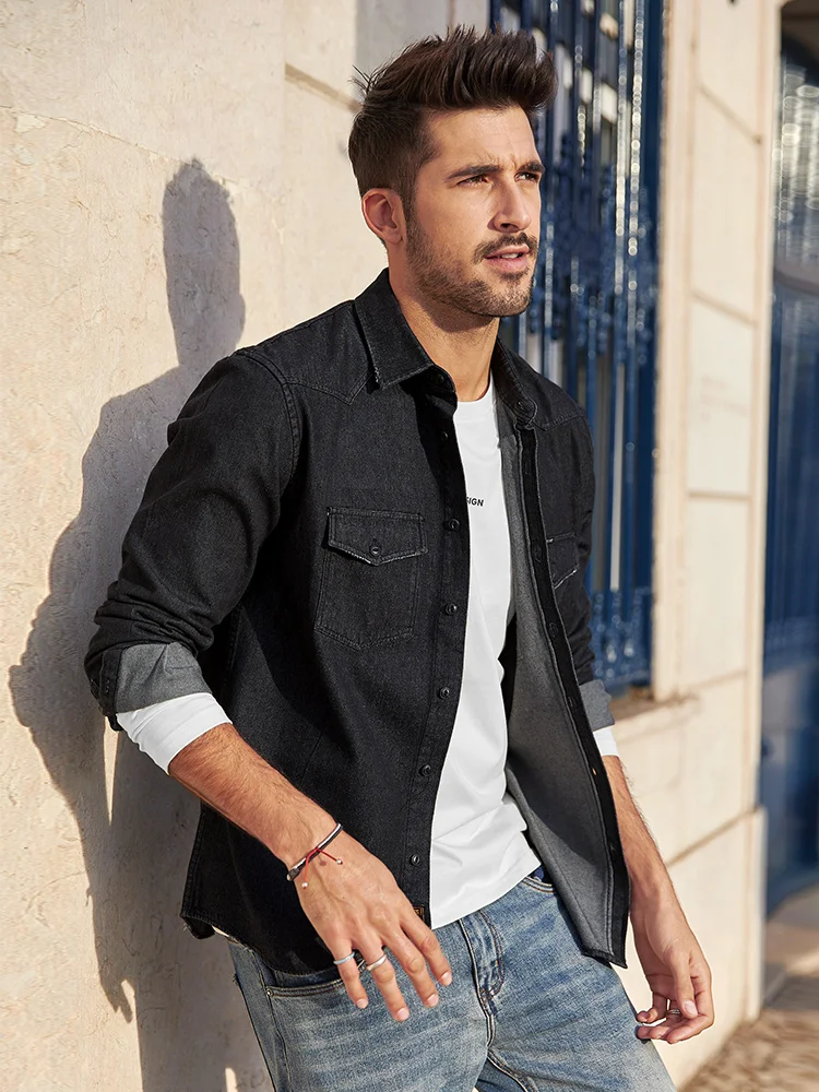 KUEGOU Cotton clothing autumn denim 
