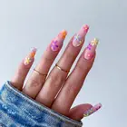 24 шт., накладные ногти в виде свежих цветов