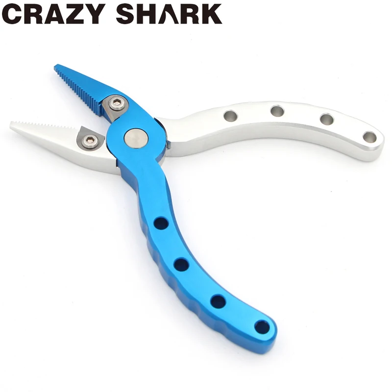 CrazyShark 115 мм мини портативные рыболовные плоскогубцы из алюминиевого сплава для