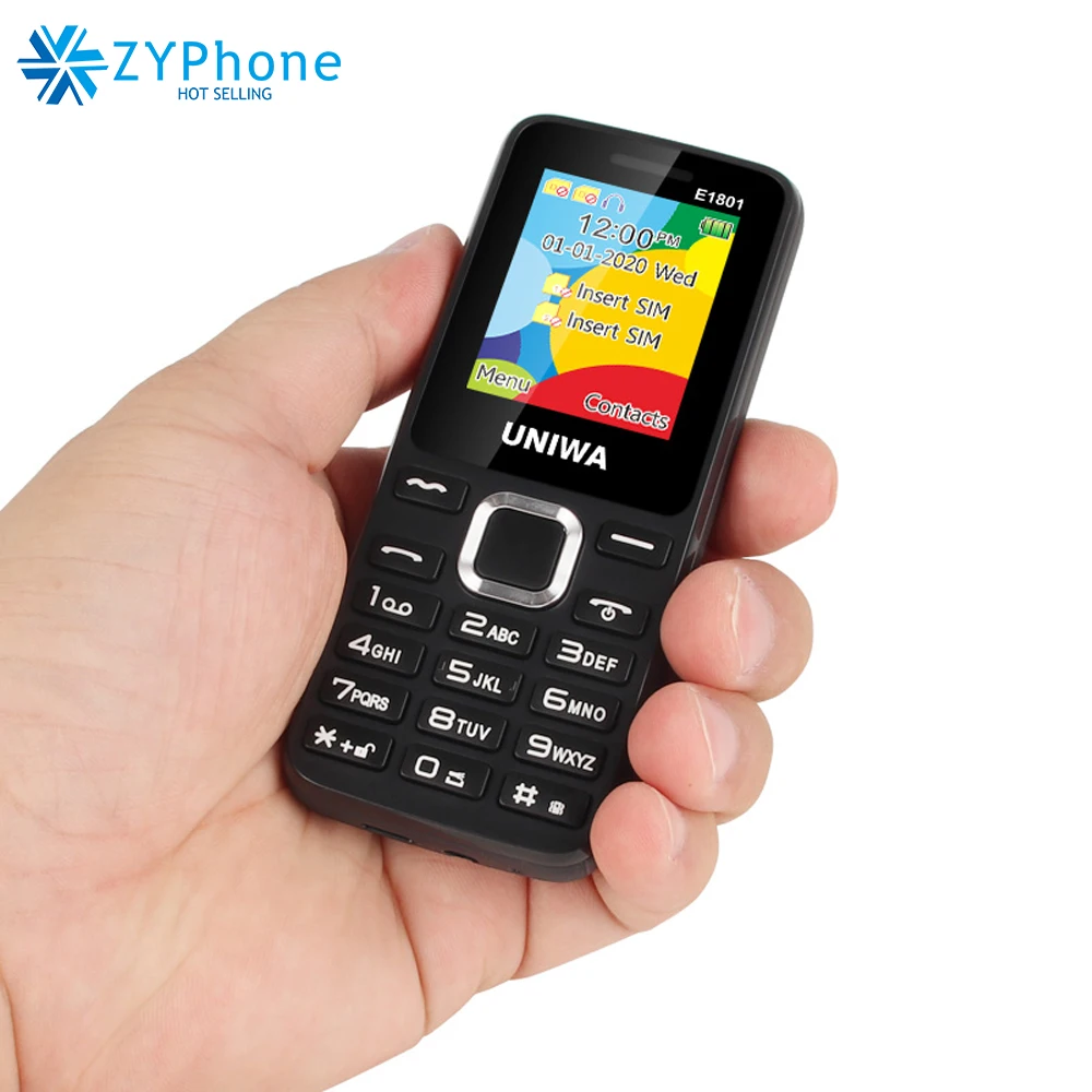 Двухсимочный сотовый телефон с поддержкой GSM и FM радио Uniwa E1801 2g|Смартфоны| |