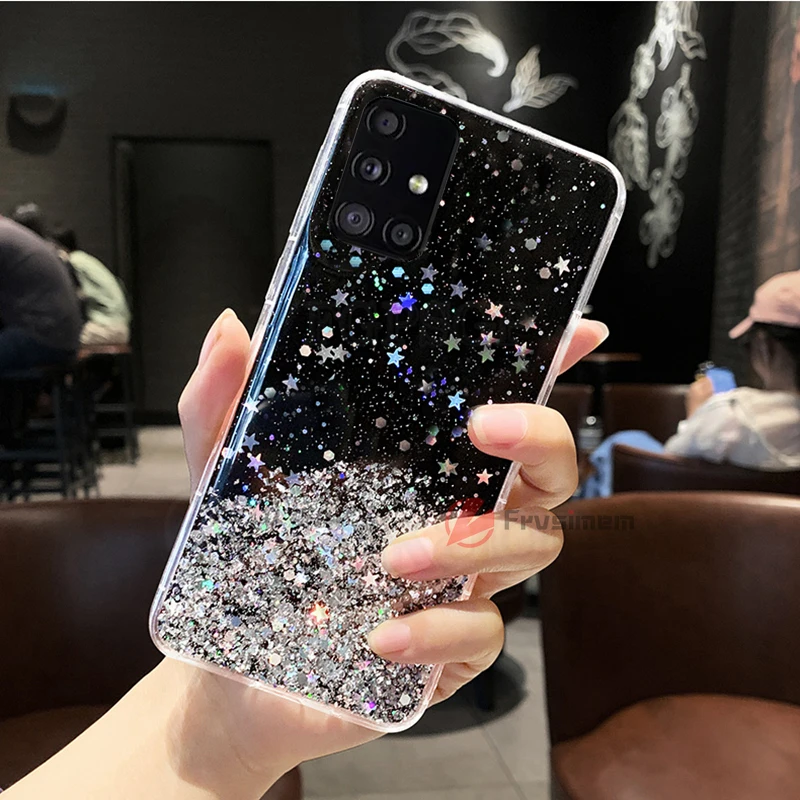 Чехол для Samsung Galaxy S20 FE A01 A11 A21S M31 Note 10 Lite Plus 20 M21 M11 A31 A41 A51 A71 блестящий чехол со