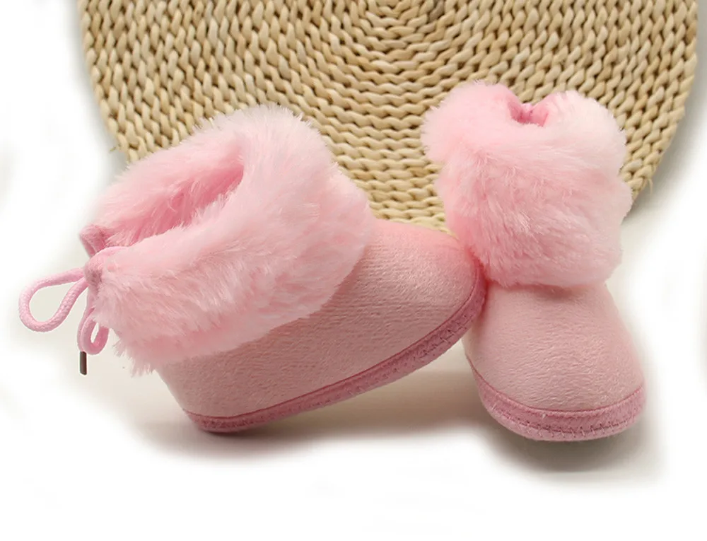 Новинка 2019 брендовая обувь для новорожденных детской кроватки с бантом пушистые