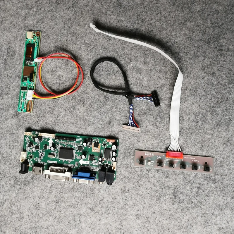 

DIY Kit 20-Pin LVDS M.NT68676 VGA+DVI LCD Display Drive Controller Board 1CCFL 1024*768 Fit LP150X1/LP150X2/LP150X04 Matrix