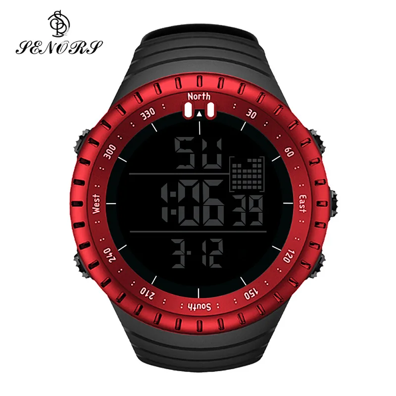 

Big Dial Men's Sports Watches Waterproof Shock Electronic Clock LED Chronograph Military Digital Watches Men Student Wristwatch