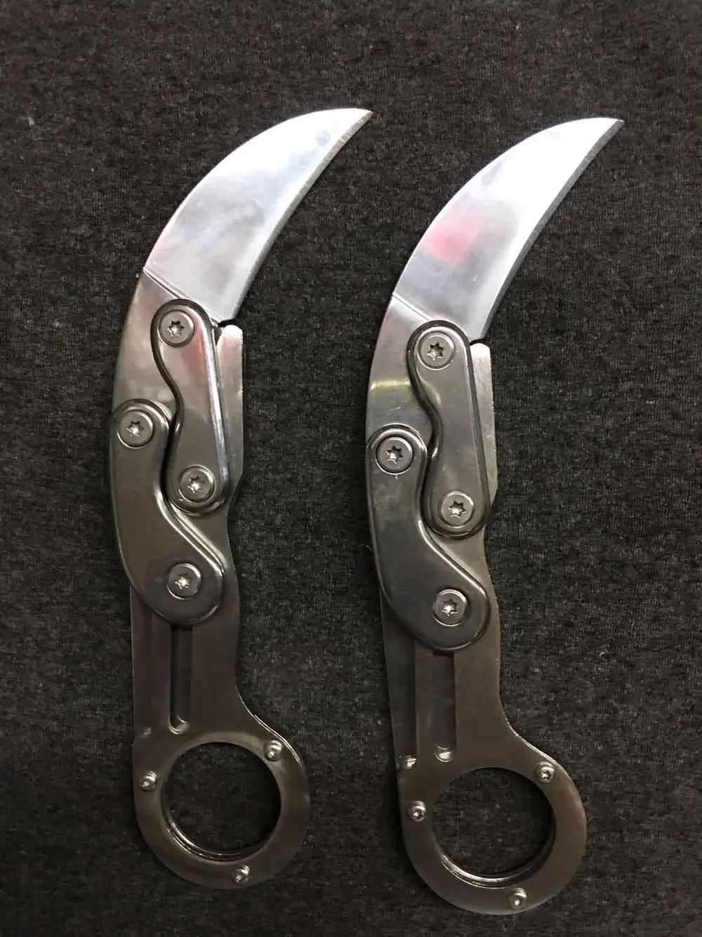 New Shining SilverB CS Caswell, Тактический механический нож для выживания на открытом воздухе, Складывающийся в виде лапы, Morphing Karambit EDC, инструменты для кемпинга, режущий нож - Цвет: New Shining SilverB