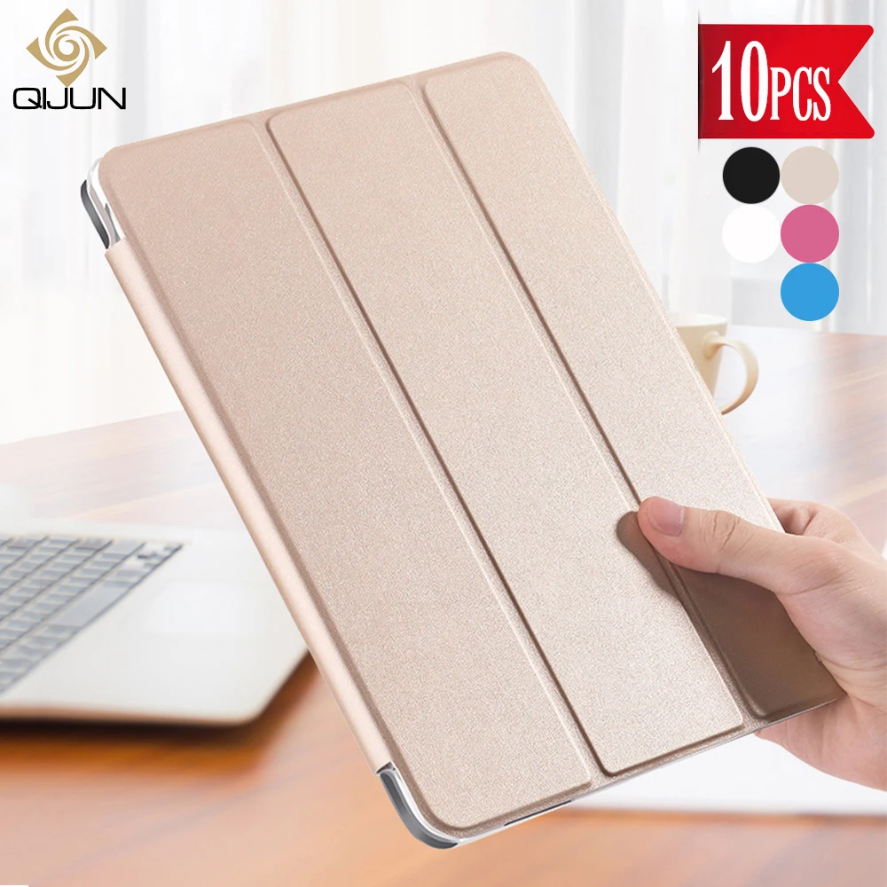 Чехол QIJUN 10 шт. для Huawei Mediapad T1 8 0 дюйма искусственная кожа складная подставка