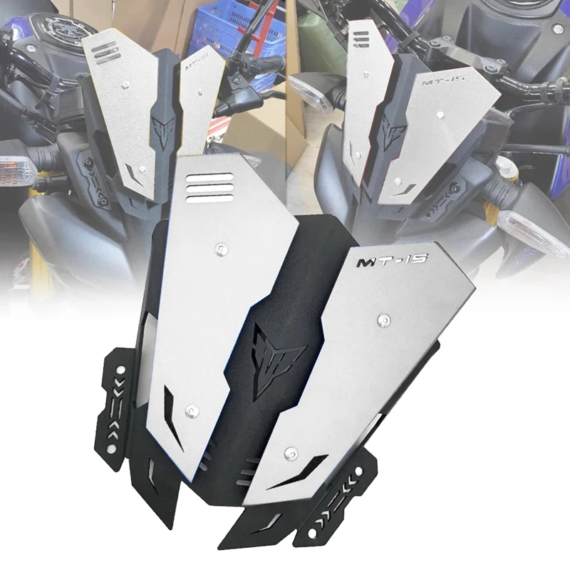 

Motorcycle CNC Aluminum Fairing Screen Windshield Windscreen Wind Deflector for Yamaha MT15 MT-15 MT 15 2019 2020