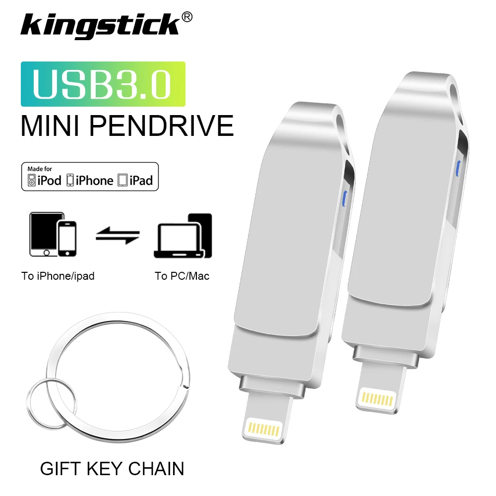 

Usb Flash Drive pendrive For iPhone 6series/7/7Plus/8/X Usb/Otg/Lightning Pen Drive For iOS External Storage Devices