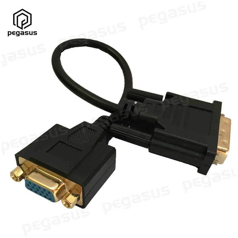 Адаптер кабеля женского типа 24 + 5 штекер VGA HD15 позолоченный для игр DVD ноутбука HDTV