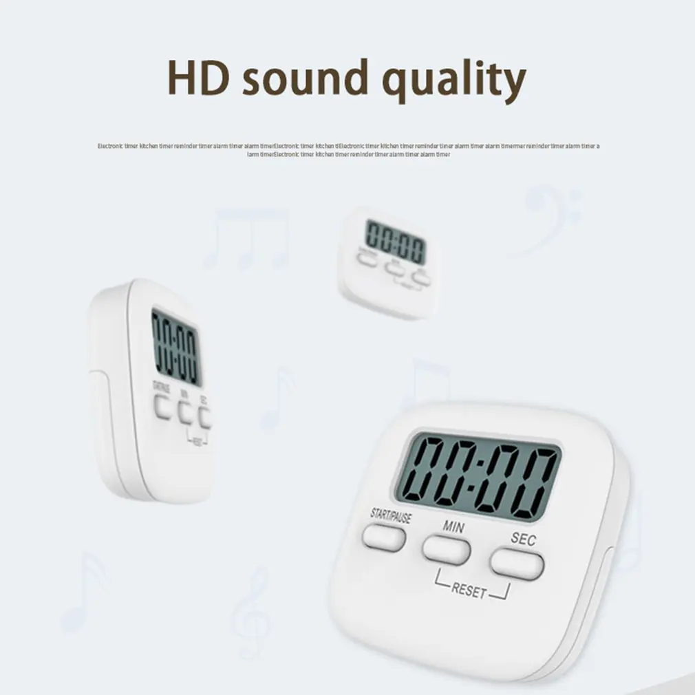 

Цифровой кухонный таймер с ЖК-дисплеем, магнитный Таймер для приготовления пищи, обратный отсчет, будильник, секундомер для сна, временные ч...