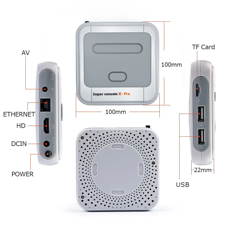 Игровая консоль Super Console X Pro Mini/TV HD-выход Wi-Fi для игр PSP/N64/DC/PS1 геймпада Xbox 50000 +