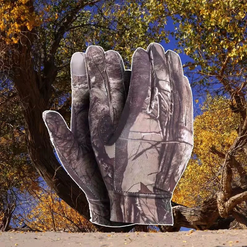 

Skin-Thin Multifunctional Gloves Touch Screen Slip Riding Gloves Bionic Camouflage Hunting Fishing Elastic Gloves