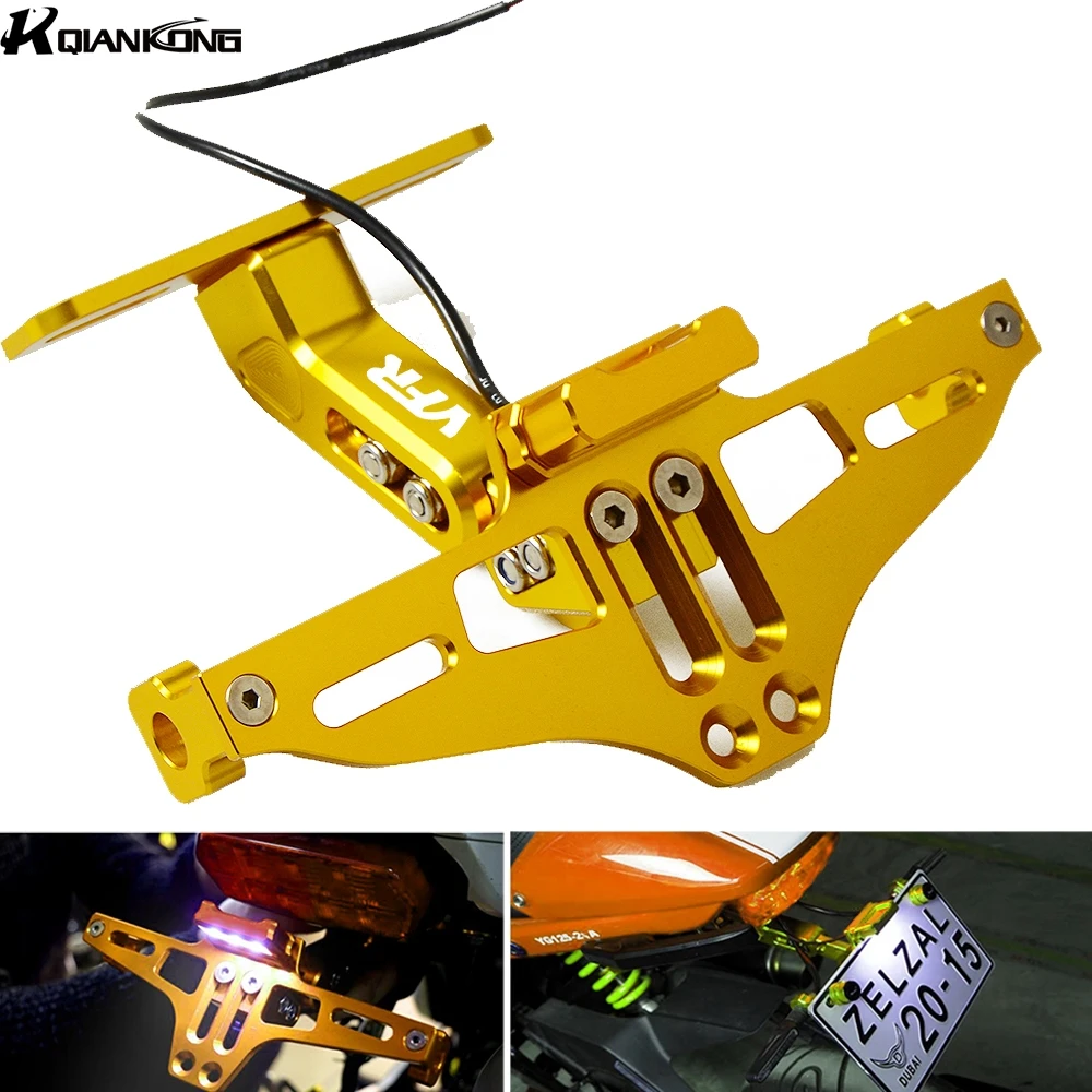 Держатель номерного знака мотоцикла держатель для Honda VFR800 VFR1200 F VFR 800 1200 1998