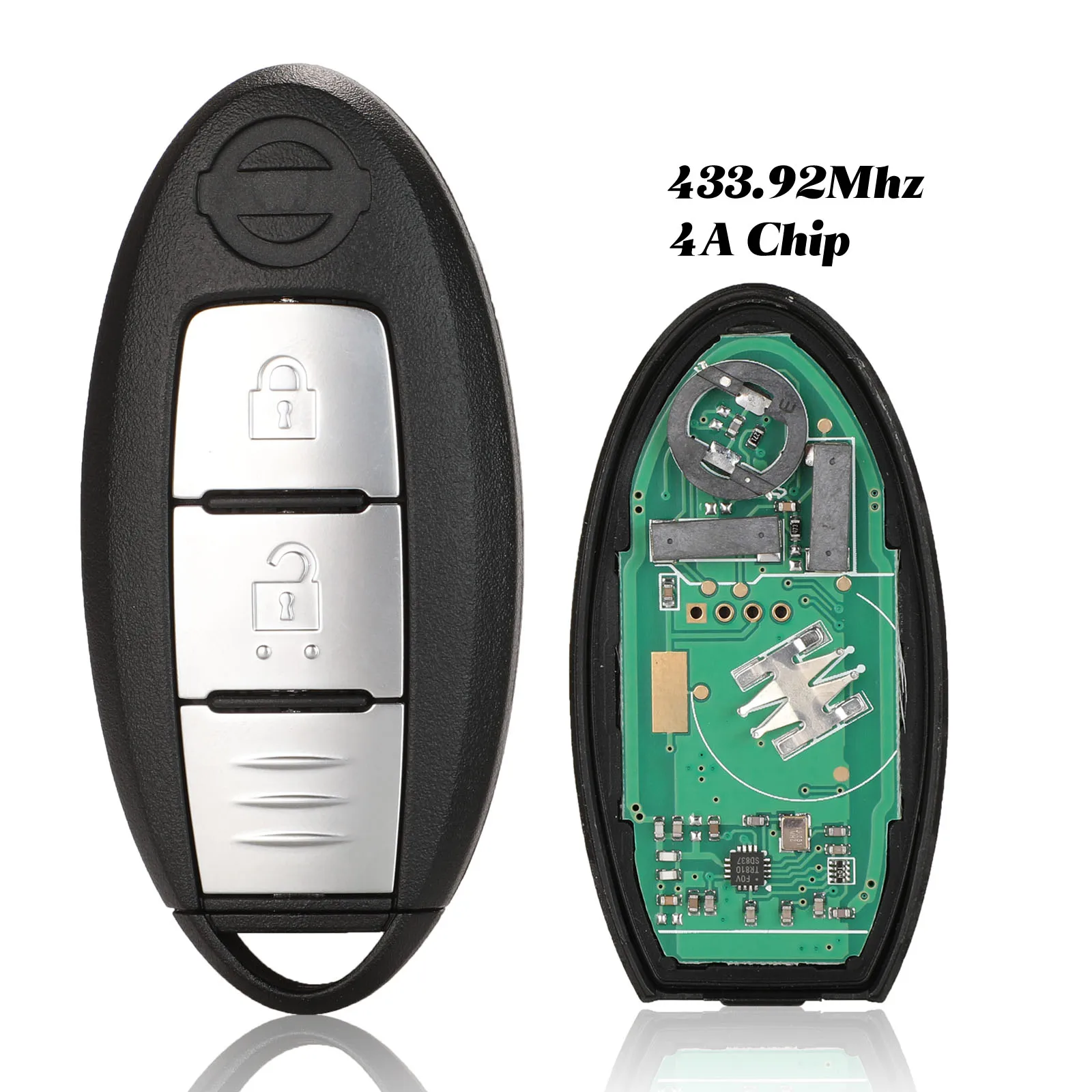 jingyuqin 2 Кнопка автомобиля Smart Remote Key для NISSAN Qashqai X Trail Keyless Entry контроллер Continental PULSAR