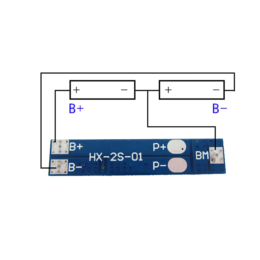 1 шт 2S 5A Li Ion 7 4 V 8 18650 BMS PCM плата защиты батареи для литий ионных Lipo батарей|Запасные