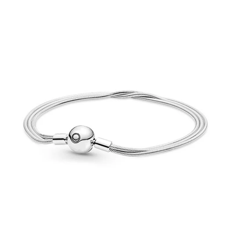 

100% 925 Silver New Love Rose Petal Fashion PAN Bracelet Suitable For Original Women's Holiday Wedding Gift Diy Charm Jewelry