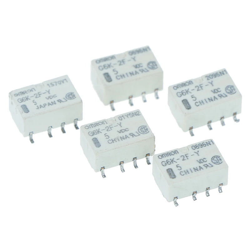 5pcs SMD G6K 2F Y Сигнальное реле 8PIN для Omron постоянного тока 5 В|Реле| |