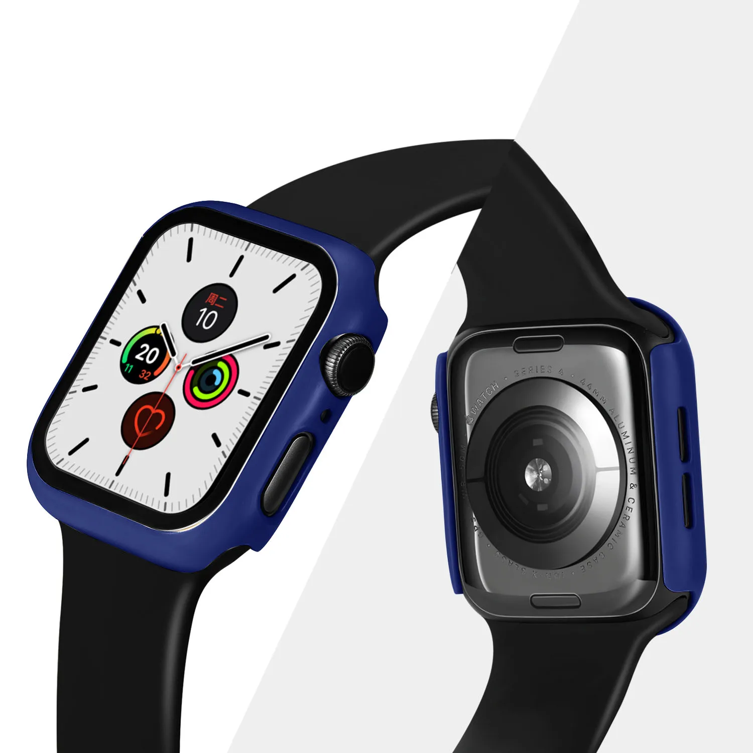 Чехол для часов Apple Watch 5/4 40 мм 44 PC Бампер со стеклянной защитной пленкой iWatch Series 3/2