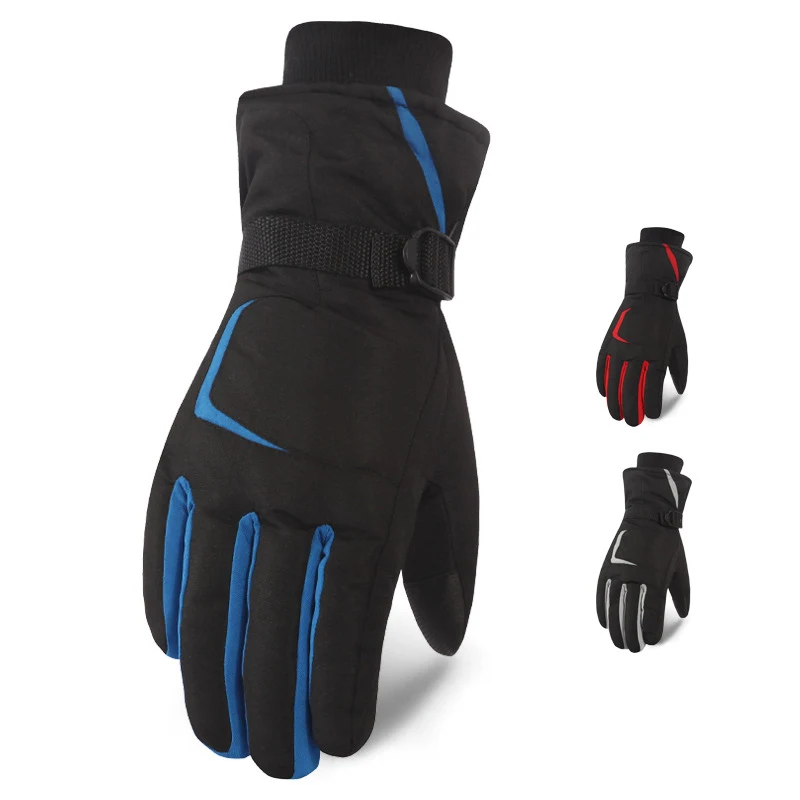 

Мужские теплые велосипедные перчатки с сенсорным экраном, водонепроницаемые женские перчатки для альпинизма, езды на велосипеде, езды на м...