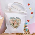 Холщовые сумки через плечо с мультяшным принтом греческого ангела, эстетичная сумка в стиле Харадзюку, милые японские сумочки через плечо Ins для женщин