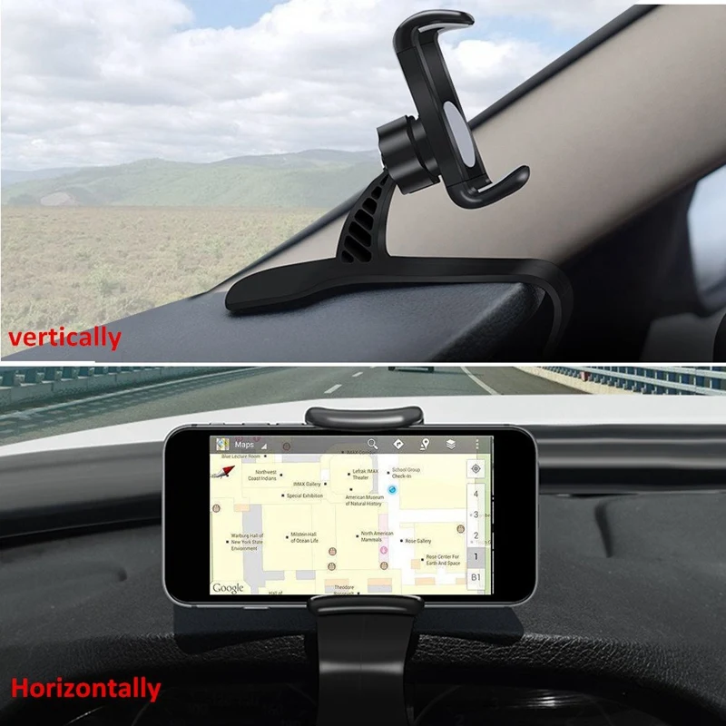 

Car Phone Holder 360-Degree Rotation Cell Phone Holder Suitable For 4 To 6.5 Inch Smartphones,360Car Hud Dashboard Mount Holder