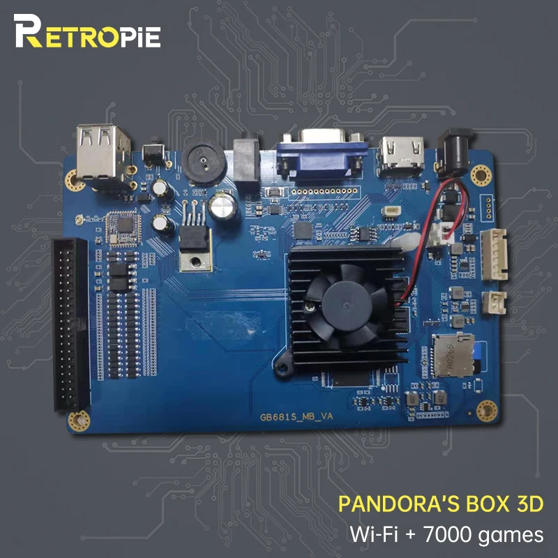

Игровая консоль Retropie Pandora's Box, 7000 в 1, материнская плата с Wifi FBA MAME PS1