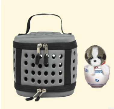 EVA Pet сумка портативный кошка пакет складной Pet Outpack набор для собаки; Домашние животные рюкзак - Цвет: Gray XS