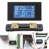 100a dc digital multifunction power meter energy voltage monitor module voltmeter ammeter with shunt