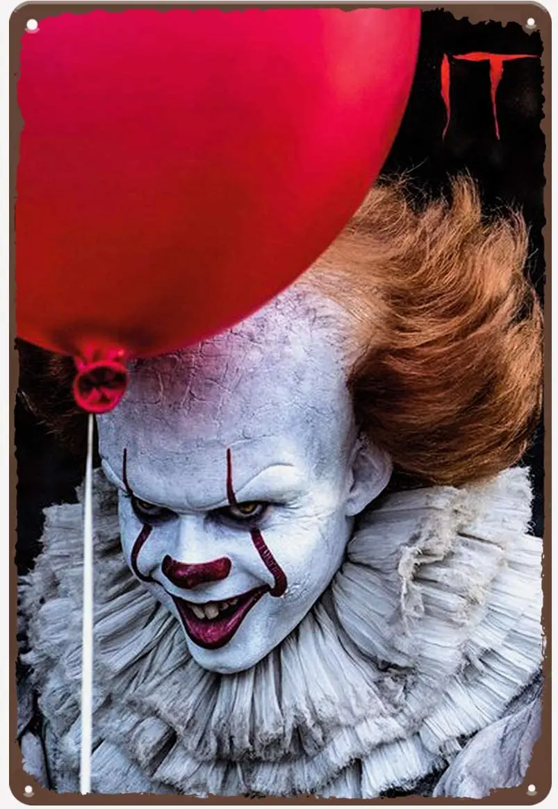 

NGHF Stephen King's IT жестяной знак, Классический плакат из фильма ужасов, винтажный цвет, металлический декор, 8x12 дюймов