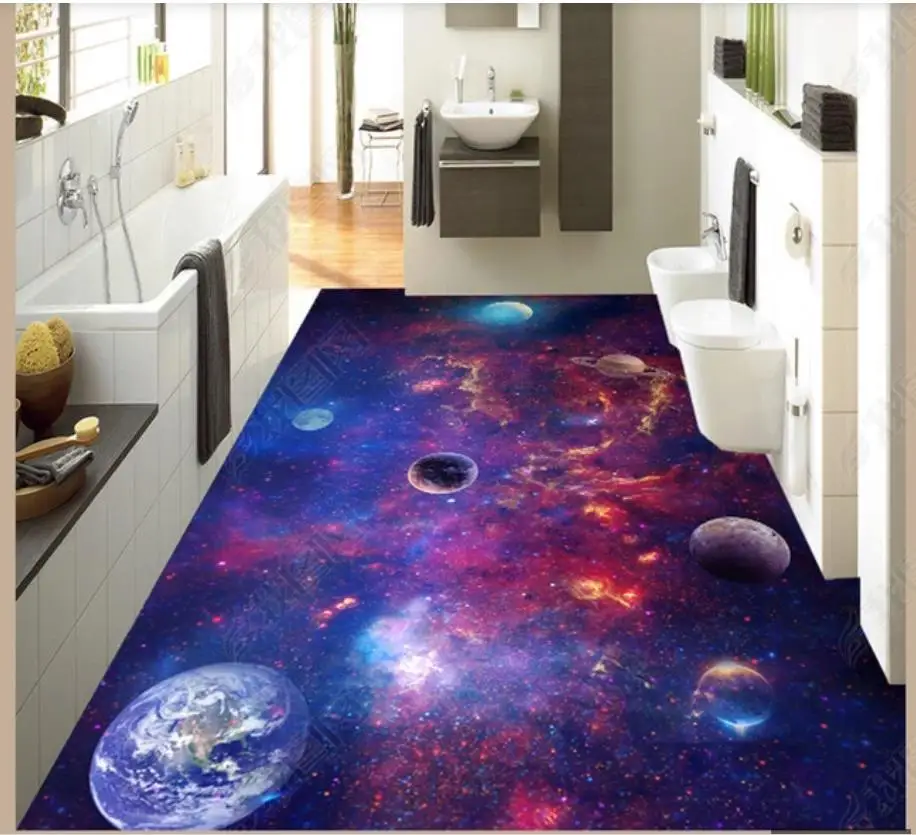 Самоклеящиеся напольные обои на заказ Настенная Наклейка с изображением