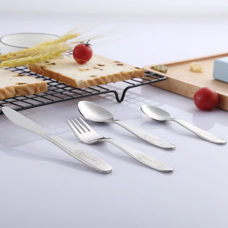 Распродажа детский набор вилок ложек ножей из нержавеющей стали|Столовые