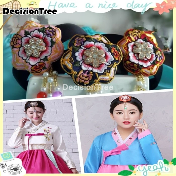 2021 корейские традиционные повязки для волос одежды украшения аксессуары женские