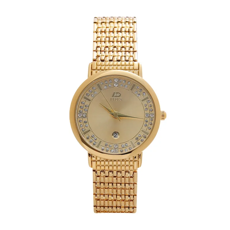 2020 DIS New Design Watch Fashion Luxury men Watches men quartz  Dial with drill Rhinestone  Business Watches