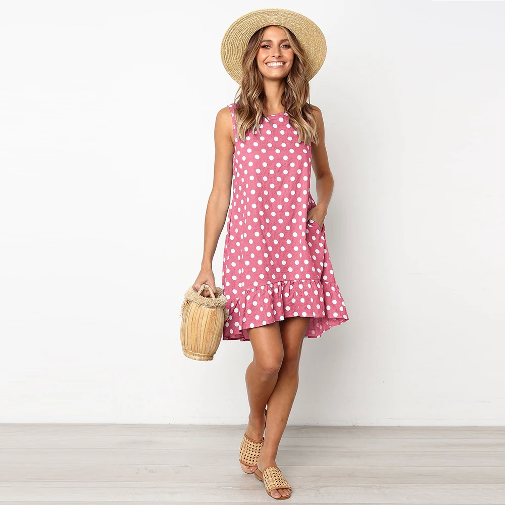 AIYIGU женские милые комплекты одежды с узором в горошек платье миди женщины