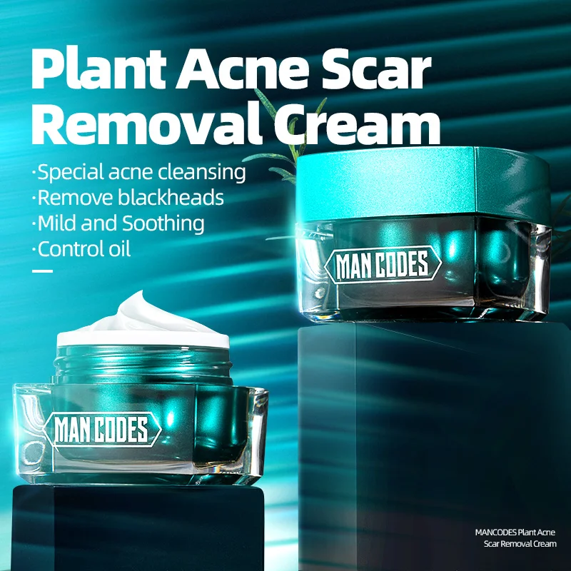 MANCODES 10g Acne Treatment Face Cream Natural Plant Formulas Anti Oil Control Shrink Pores Scar Remove Care | Красота и здоровье