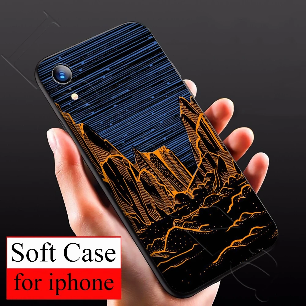 Мягкий силиконовый чехол Lavaza Kanagawa для iPhone 12 Mini 11 Pro XS Max XR X 8 7 6 6S Plus 5 5S SE | Мобильные