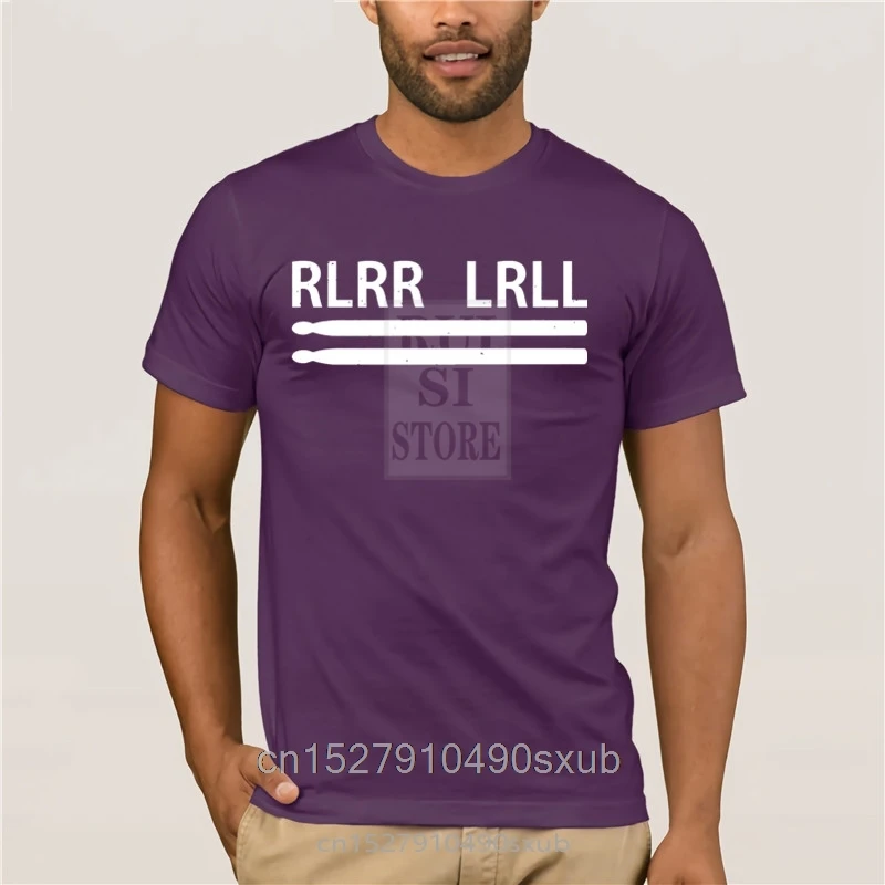 

RLRR LRLL Drummer T SHIRT Drum Band Music Novelty Funny Birthday Gift Present Summer T Shirt Brand Fitness Body Building