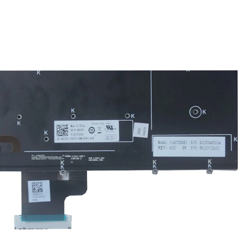 Великобритания Новая клавиатура ноутбука для Dell Precision M3800 XPS 15 9530 клавиатура с подсветкой