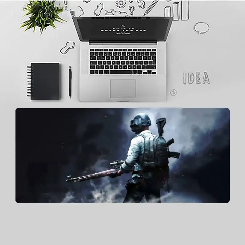

PUBG Shooting Keyboards Mat Rubber Gaming mousepad Desk Mat X XL XXL Non-slip Cushion Thickness 2mm