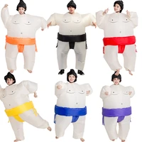 sumo inflatable costume cosplay wrestler funny blow up suit party costume fancy dress halloween costume for adult kids jumpsuit
