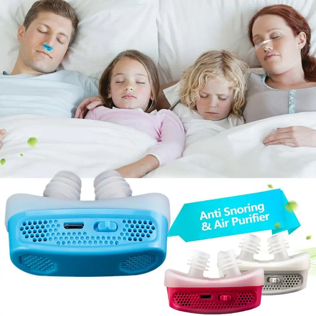 

Micro CPAP Anti Snoring Electronic Device for Sleep Apnea Stop Snore Aid Stopper Sleep snoring