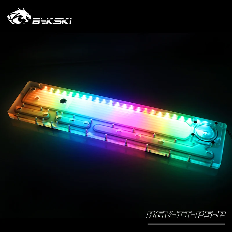 BYKSKI акриловый резервуар для воды для TT P5 компьютерный чехол 5 в rbw поддержка подключения к материнской плате Замена резервуара, RGV-TT-P5-P