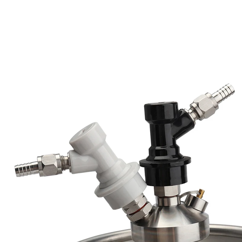 

Homebrew Beer Keg Connector Dispenser Ball Lock Keg Disconnect Liquid / Gas Connectors 1/4'' for Ball Lock Keg