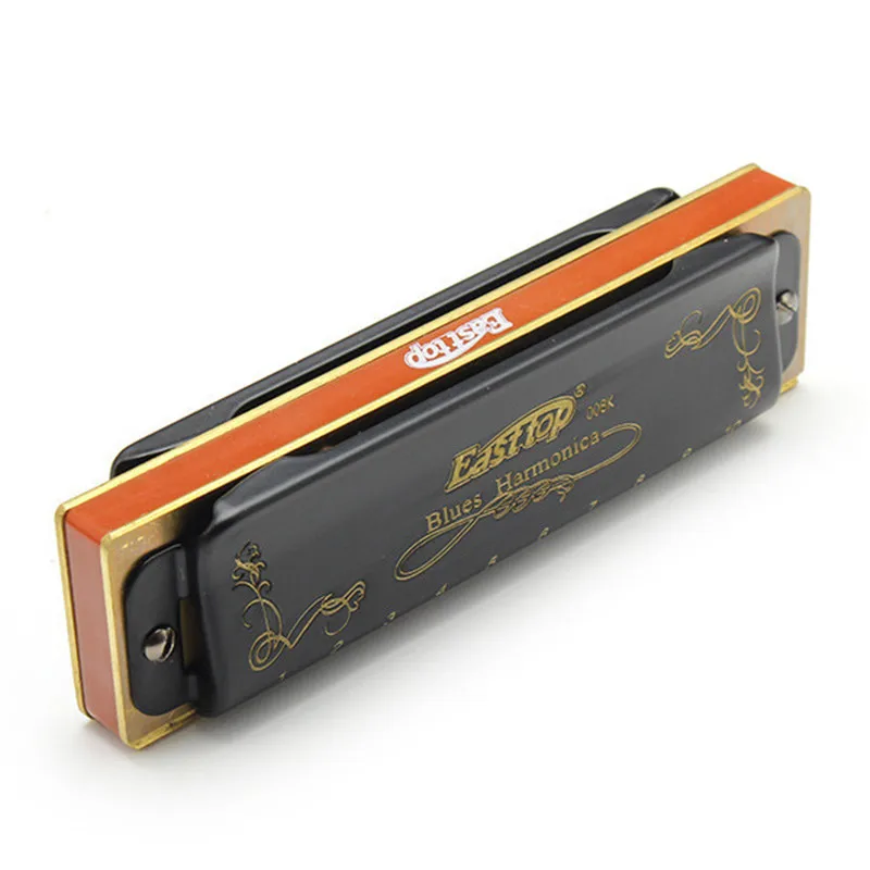 Черный T008K Easttop Chromatic Harmonica Cromatica Mondharmonica Профессиональный портативный
