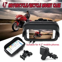 4 75 56 3inch waterproof motorcycle handlebar phone holder bag sun shade cellphone gps holder bicycle mount case bag protector