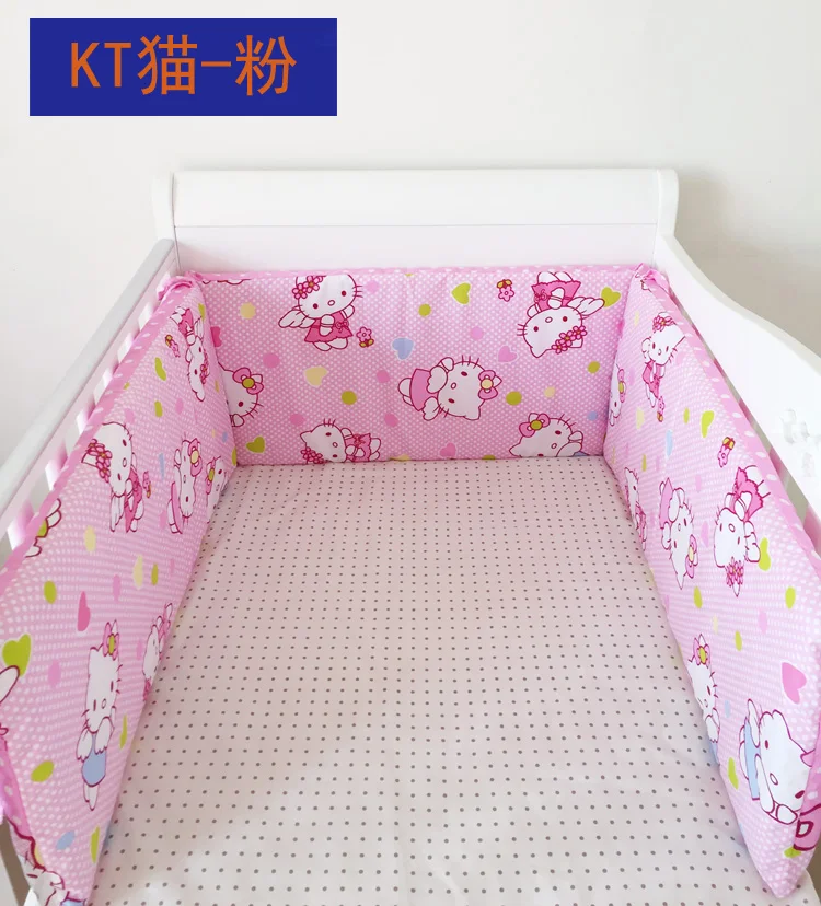 

1pcs 180cm Length 30cm height Baby Bedding Set Pure Cotton Cartoon Crib Cot Bumpers Cartoon Bed Protector Infant